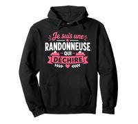 Randonner Fille marcheuse Humour Super randonneuse Sweat à Capuche
