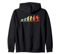 Randonneur Evolution I Love Hiking Rétro Sweat à Capuche