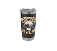 Randonneur Je Ne Suis Pas Perdu J Explore Gobelet isotherme en acier inoxydable double paroi
