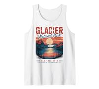 Randonneur rétro des Montagnes du Parc National des Glaciers Débardeur