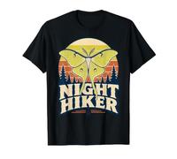 Randonneuse Nocturne Luna Moth Vintage Forest Explorer T-Shirt Graphique avec Valeur, Homme, Noir, L
