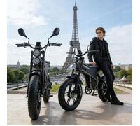 RANDRIDE DM711 Vélo électrique 1000 W*2 Moteur 48V20Ah Batterie VTT à pneus larges 20"" pour Frein mécanique adulte