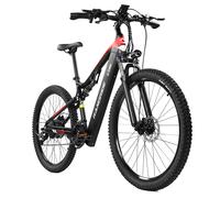 RANDRIDE YG90 vélo électrique adulte 1000W moteur e-mountain ebike 48V17AH batterie, vélo électrique de 27.5 pouces YG90B(Black)