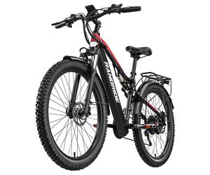 RANDRIDE YG90B Vélo Électrique, Moteur 1000W, Vitesse Max 45km/h, Batterie 48V 17Ah, Autonomie Max 80-90km, Pneus 27.5*2.4'' CST, Charge 120kg
