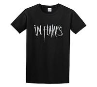Ranea in Flames Logo Death Metal Arch Enemy Dark Tranquillity Soilwork Men's Cotton Shirt M