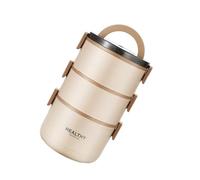 Rangage 304 Not Crust Steel Thermal Food Container Double Couche Isolation Proof Sceling Boîte À Lunch Avec Couverts PP ABS Boîte De Bentos En Acier Non Brust