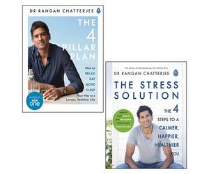 Rangan Chatterjee 2 Books Collection Set (The Four Pillar Plan, The Stress Solution)