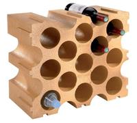 Mottez Casier de bouteilles en polystyrène B229V, 15 bouteilles, Ø jusqu'à 92 mm, Terracotta
