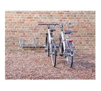 Range 4 vélos mural à 90° Mottez B140V4 - Zingué et anti rouille
