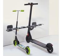 Mottez Range 6 trottinettes mural B061CMUR Noir Anthracite