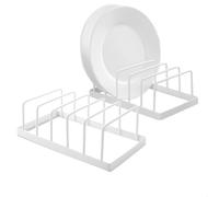 Range Assiette Placard, Lot de 2 Égouttoir à Vaisselle, Rangement Vaisselle, Rangement Assiettes Placard pour Couvercle de Pot, Assiettes, Bol, Planches à Découper, Égouttoir Vaisselle Cuisine