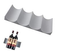 Range Bouteille Frigo, éTagèRe à Vin Plastique Style EuropéEn, Casier à Vin De BièRe Pour RéFrigéRateur, avec 4 Rainures, pour Stockage Cuisine, Vitrines de Bar, Stockage Boissons (Gris Foncé)