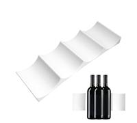 Range Bouteille Frigo, Porte Bouteilles, Range Canette Frigo, Empilable, Range Bouteille Vin pour Cuisine, Table, Armoire, Comptoir, Blanc