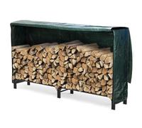 Range Bûches - Abri Bois de Chauffage - 2 M - Métal - Housse de Protection - Résistant