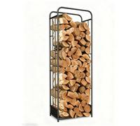 Range-bûches d'intérieur,rangement de bo-is de chau-ffage adapté à une utilisation en extérieur,support à bois de chauffage en métal for cheminée et bûches à l'extérieur