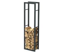 Range-bûches en acier noir Bc-elec HHWPF0016 - 150x40x25CM