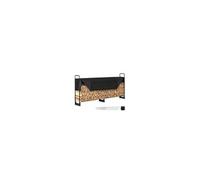 VEVOR Range Bûches Extérieur 259x36x117 cm Abri Bois de Chauffage avec Couverture Imperméable 600D Oxford Porte-bûches pour Cheminée Support de Bûche Intérieur pour 1/2 de Corde de Bois de Chauffage