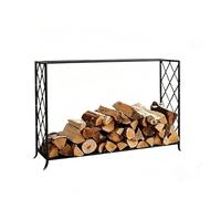 Range-bûches Extérieur,Porte-bûches Métal Pour Intérieur Et Extérieur | Range-bûches Robuste Extensible, Stockage Sécurisé Du Bois De Chauffage Pour Cheminée