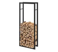 Range-bûches Kasan acier 50 x 150 x 25 cm noir