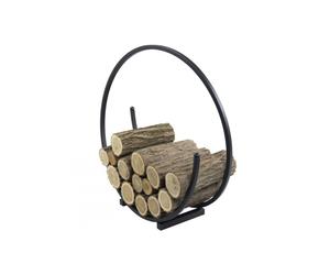 Range-bûches rond spiral en acier ø 80cm