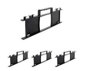 Range câble pour prolongateur de Jardin - Noir - Zenitech (Lot de 4)