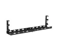 Range-câbles LogiLink KAB0094 plateau de bureau métallique noir 402x127x32mm pour gestion de câbles