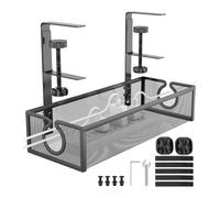 Range Câbles,Rangement de Bureau Polyvalent Réutilisable | Gestion des Câbles en Maille Métallique et Organisation de Bureau Réutilisable pour Usage Domestique et en Studio