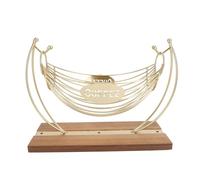 Range Capsules Café, Support Métal Hammac, Base Bois Stable 18 Capsules 52mm - Résistant Érosion, Design Élégant, Cuisine et Bureau