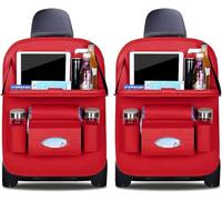 Range-Car Familial pour Mercedes Benz B-Class W246 W242 2011-2020 - Lot de 2 Protège-Sièges en Cuir PU avec Plateau Escamotable, Support Tablette et Tapis Anti-Salissure