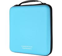 Range Cd,Boîtier De Dvd Blue-Ray Eva De 192 Capacités Organisateur De Stockage De Disque Dur De Protection Pour Les Voyages En Voiture (192 Capacités,Bleu Ciel192)