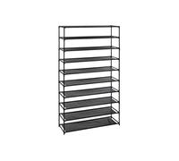 5 five simply smart Range-chaussures 10 niveaux en tissu noir