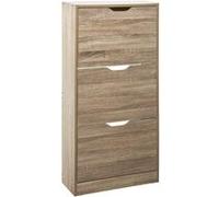 Range chaussures 3 abattants bois naturel 5five Beige, Beige G