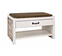 HAKU Möbel Banc Motif, Vintage, MDF, recouvrement Tissu - Dim.: L 72 cm x H 42 cm x P 38 cm, Style: Industrial