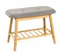 Range-Chaussures & Banc "Emma" 60cm Gris