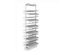 Range-chaussures coulissant et extensible Hauteur réglable Grande capacité de charge Installation facile Convient aux entrées dressings chambres et placards 6Tier89-101cm,75cm
