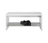 Range-Chaussures Design "Pluton" 40cm Blanc