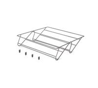 Range-chaussures en acier pour armoire et dressing Quartz - titane - module 600 mm EMUCA