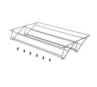 Range-chaussures en acier pour armoire et dressing Quartz - titane - module 800 mm EMUCA