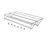 Range-chaussures en acier pour armoire et dressing Quartz - titane - module 900 mm EMUCA
