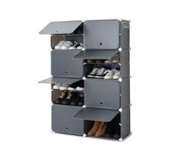 Range-chaussures - Grevout - Modulaire - Portable - 28 Paires - Gris