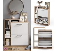 Range-chaussures Vicco Orlando 2 compartiments - Étagère à chaussures, meuble