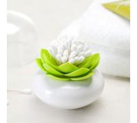 Range Cotons-Tiges Lotus Bocal Fleur De Lotus Vert