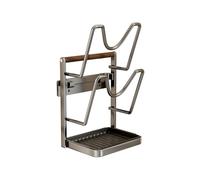 Range-couvercles Pour Casseroles - Étagère Verticale Rangement Cuillères | Organisateur En Acier Inoxydable Avec Bac Gouttes Amovible | Support Pour Couvercle De Marmite, Idéal Spatule, Assiette, Plan