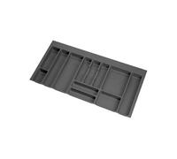 Emuca Range-couvert Optima pour tiroir de cuisine Vertex/Concept 500, module 1000 mm, Panneau 16mm, Plastique, gris anthracite - Plastique gris antracite