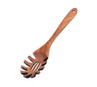 Range Couvert Cuillère à Spaghetti et Pâtes en Bois Grande Cuillère à Spaghetti en Bois Pâtes Long Manche avec Serveur Idéal Fourchettes Menagere 1pcs (32X8cm)