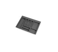 Emuca - Range-couverts pour tiroir Concept-Vertex - plastique gris 700 mm
