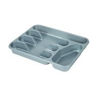 Range-couvert - PLAST TEAM - 5 compartiments - Gris - 33 x 26 x 4 cm