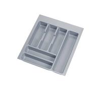 Emuca – Range-couverts universel Optima – 450 mm – Plastique gris – Grande capacité de stockage