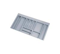 Emuca Range-couverts recoupable en plastique gris 836 x 482 mm