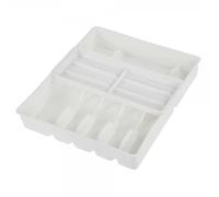 keeeper Range-Couverts avec Section pour Petits Ustensiles, 13 Compartiments, Insert de Tiroir, 38 x 42,5 x 7,5 cm, Filippa, Blanc